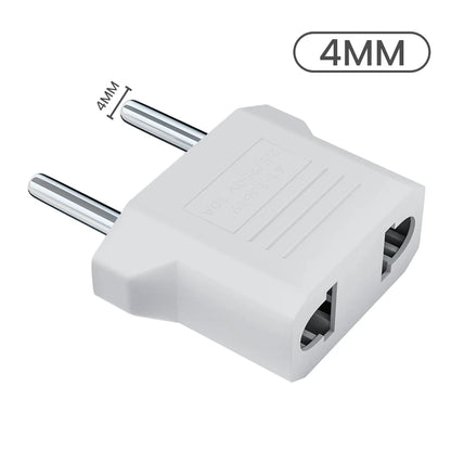 3/5/10pcs Mini US To EU Plug Converter America European Travel Charger Adapter AC Outlet 4.8mm/4.0mm US to EU Converter Socket