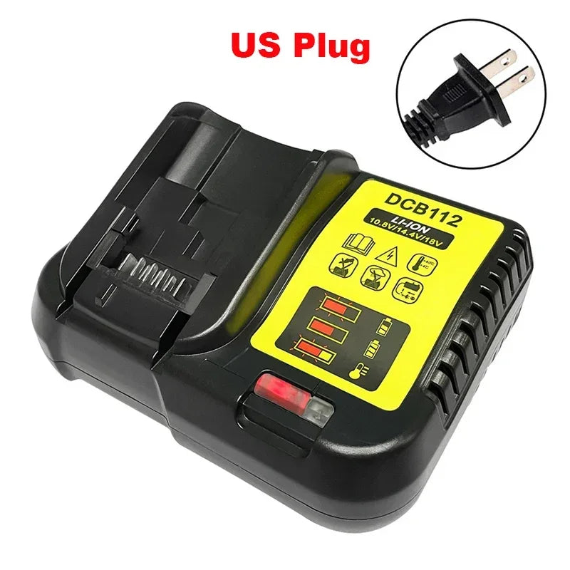 NEW Upgraded DCB112 Battery Charger For Dewalt 10.8V 12V 14.4V 18V 20V DCB206 DCB205 DCB204 DCB203 DCB120,DCB107 DCB115 DCB105