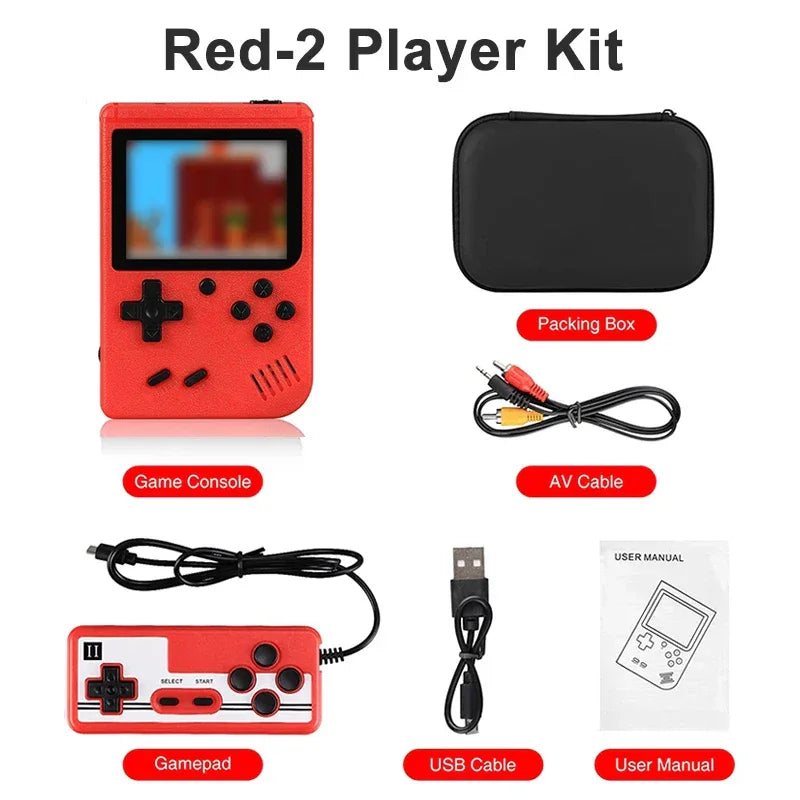 Built-in 400 FC Games with Portable Case 3.0 Inch LCD Screen Video Game Player Kids Boys Gift for Retro Handheld Game Console