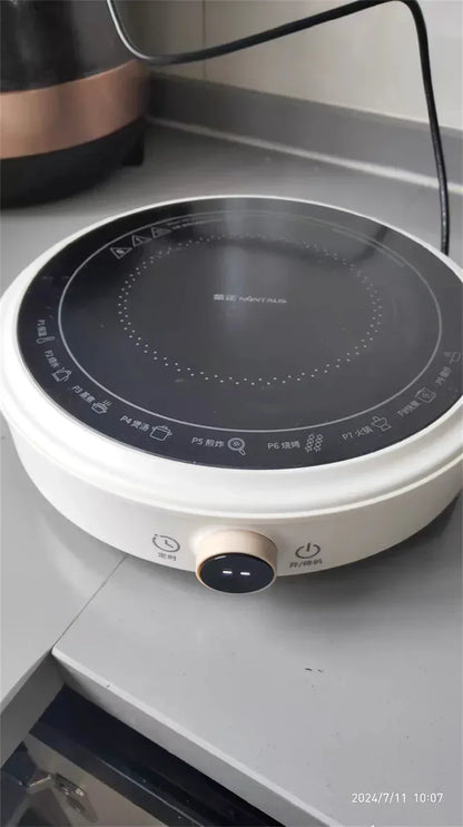 New Electric Ceramic Stove Home Mini Tea Cooker 2000W High Power Induction Cooktop Round Induction Cooker Kitchen Appliances 인덕션