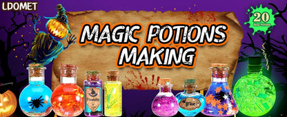 Fairy Magic Potions Kit Kids DIY Witch Glowing Spell Potion DIY Handmade Toys Science Experiments Kids Craft Kit Educational Toy