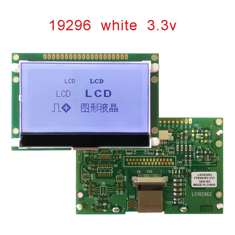 128x64 COG Lcd Display Module Screen 3.3V ST7565P COG LED serial SPI ST7567 ST7565R Good Quality LG12864K blue or white
