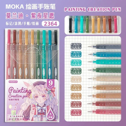 150/6 Colors Acrylic Gel Pen Student Diary Scrapbook Painting DIY Gel Pen Set Color Drawing Doodling Art Markers School Supplies