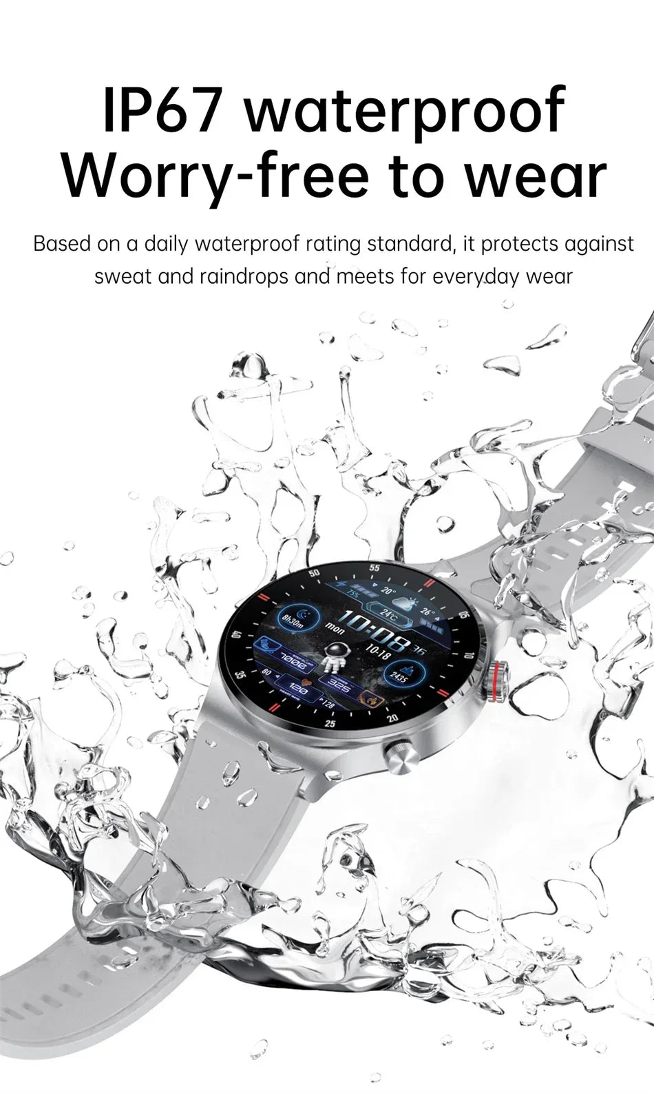 2023 New Bluetooth Call Smart watch Men Full touch Screen Sports fitness watch Bluetooth is Suitable For Android ios Smart watch