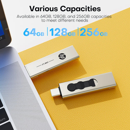 HP 256GB Memories Type-c 2-In-1 USB 3.0 Flash Drive 128GB Metal OTG Pendrive 64GB High Speed Flash Disk For Phone Computer