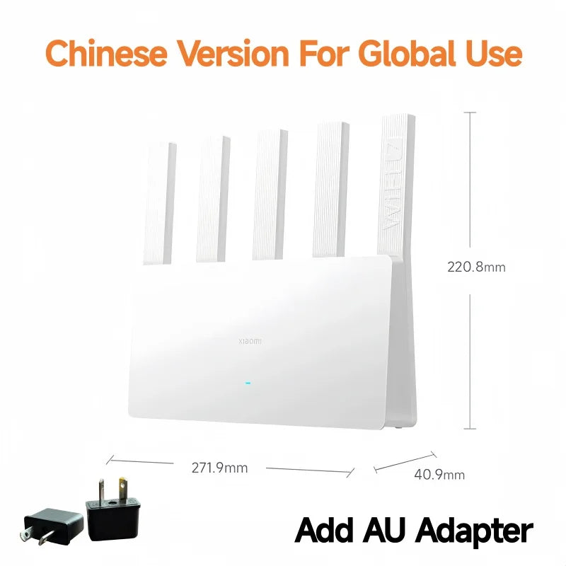 Xiaomi BE5000 Router Wi-Fi 7 Dual-Band Mesh System 2.4/5GHz with 2.5G Port IPTV Support OFDMA Signal Boost for Home or Gaming