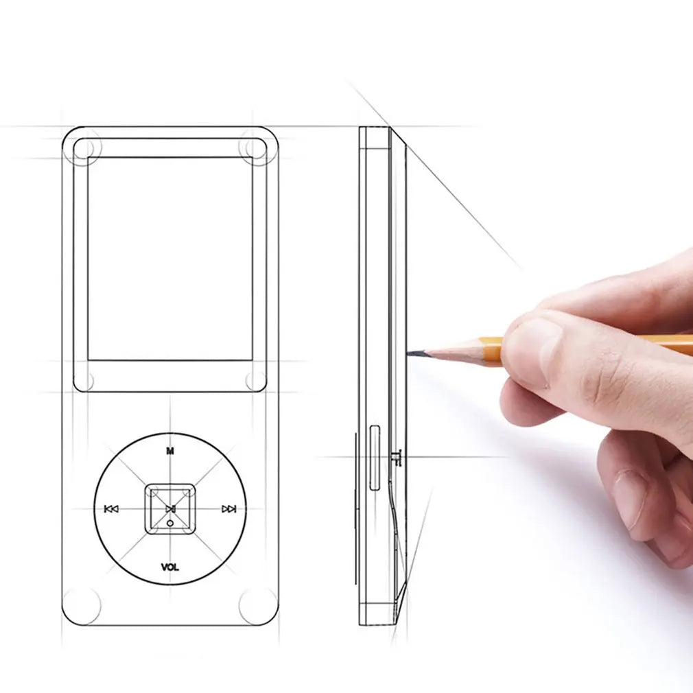 Portable MP3 Player With LCD Screen Built-in Microphone FM Radio Video Hifi MP4 Player Movies E-books Music Players Dropshipping