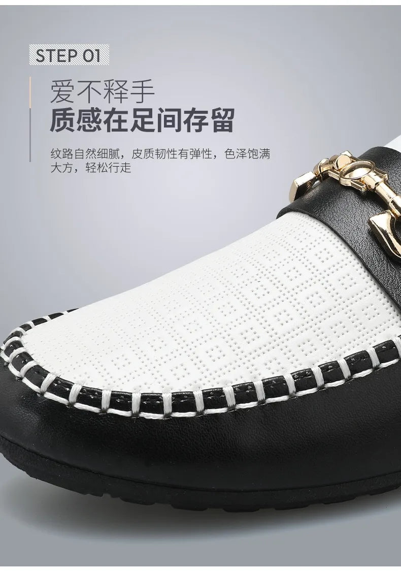 2026 Spring Autumn New Men's Sports Shoes Fashion anti-slip sneakers Casual PU Leather Business Shoes Versatile Work Shoes