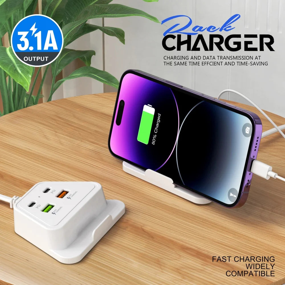 Universal Power Strip Electric Socket EU UK US Plug Desktop Socket Mobile Phones Charger Adapter For iPhone Samsung Xiaomi POCO
