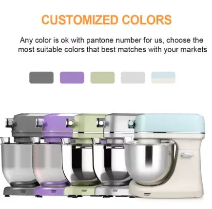 3 in 1 Stand Mixer Kitchen Food Processor Bread Cake Dough Mixer Electric Mixer Stand Machine DC Motor Super Silent