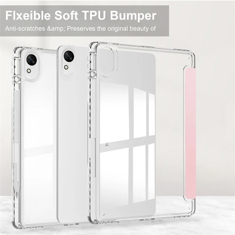 Funda For Huawei MatePad 11.5 2025 Case with Pen Holder Acrylic Clear Hard Stand Cover For Huawei MatePad 11 5 2025 Case TXZ-W09