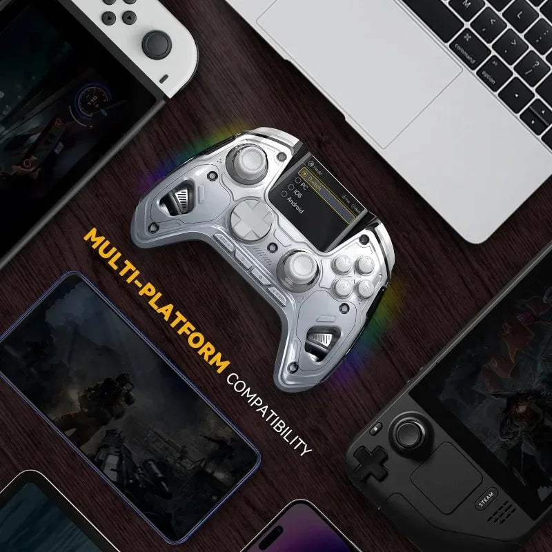Mamba One V2 Wireless Gaming Controller for Switch/PC/iOS/Android Hall Effect Stick RGB Light 1800mAh with Charging Dock