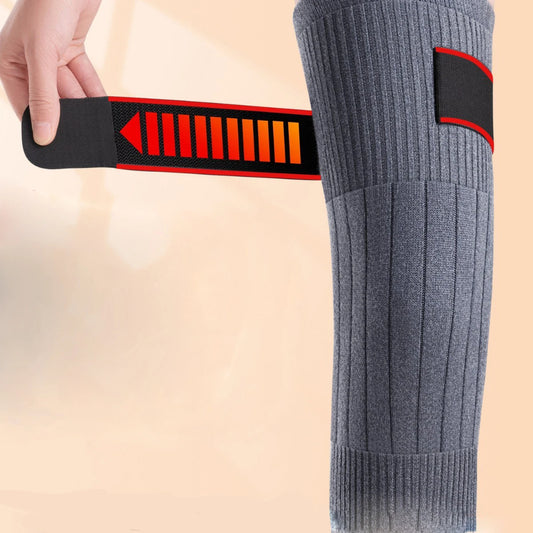 Tie up knee warmers, extended leg warmers, thick anti slip knee pads for both men and women by PDG ibma