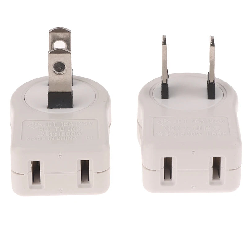 1Pcs US 2PIN 360 Angle Rotatable Power Socket Plug Adapter Foldable Travel Aadapters Power Converter Plug Electrical Socket