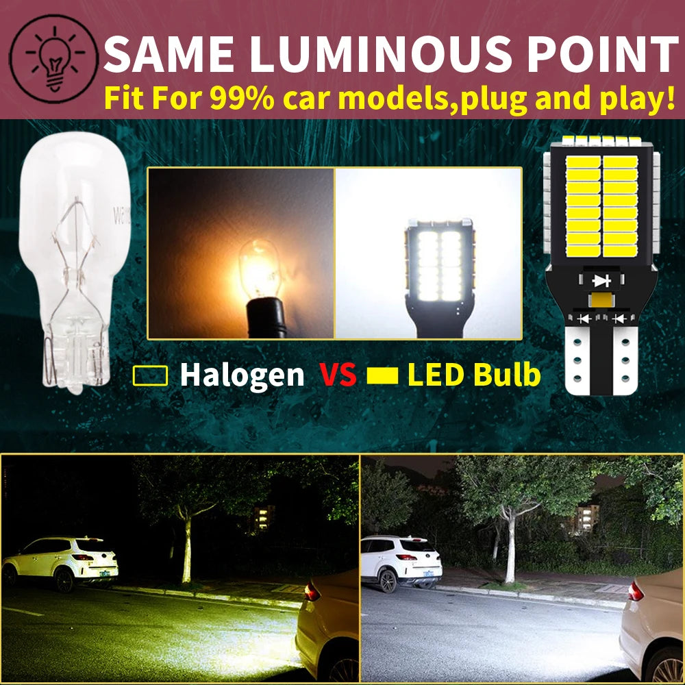 2pcs W16W T15 921 912 LED Canbus Reverse Light Bulbs On Cars White 6000k 12v Back Up Lamp For Mazda CX5 2 DE DL 3 5 CX3 MX5 6 GG