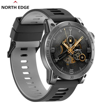 NORTH EDGE New GPS Watches Men Sport Smart Watch HD AMOLED Display 50M ATM Altimeter Barometer Compass Smartwatch for Men