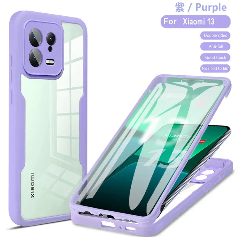 360 Full Body Protective Phone Case For Xiaomi Mi 14 Ultra  Mi14 13 12 Pro Xiaomi 13T 12T Mi 13 12 Lite 12X Built Screen Cover