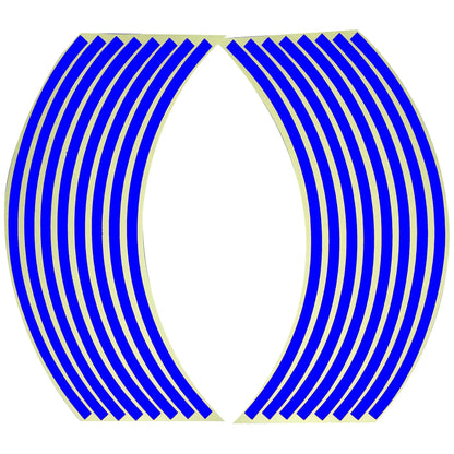 Car Styling Strips Reflective Motocross Bike Motorcycle Wheel Stickers and Decals 17/18 Inch Reflective Rim Tape 1 Set 7 Colors