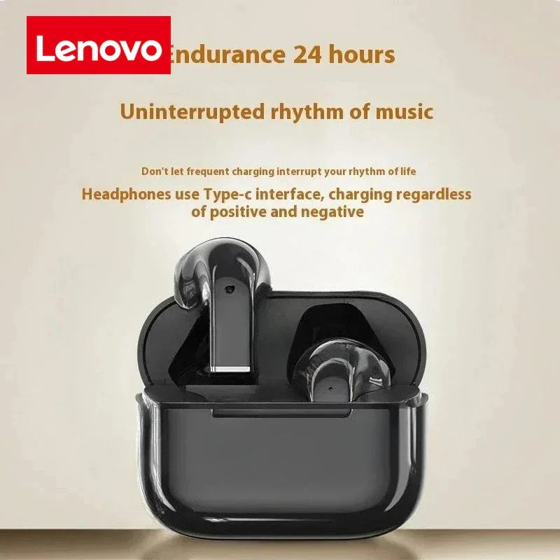 Lenovo Earbuds True Wireless Earphone Noise Cancelling Bluetooth Headset HD Music Headphone in-Ear Handsfree with Mic