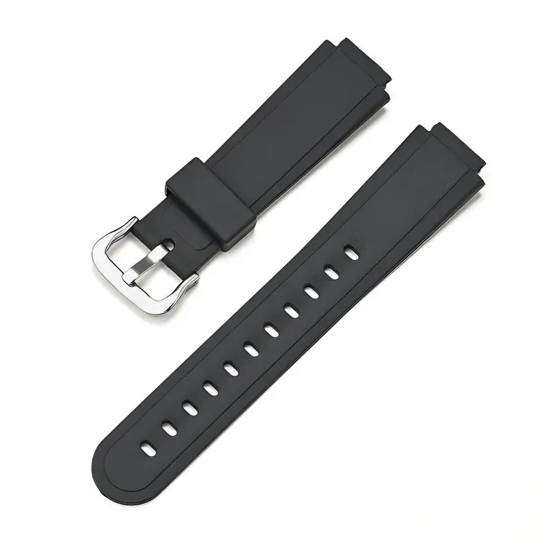 Resin Strap for Casio  AW-90H Sport Waterproof Stainless Steel Buckle Men's Rubber Replace Band Bracelet Watch Accessories