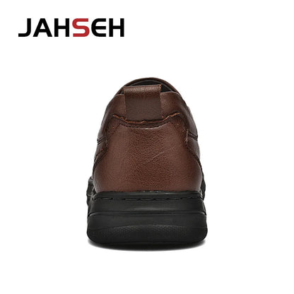 Genuine Leather Men's Shoes Comfortable Outdoor Casual Shoes High Quality Cow Leather Handmade Business Men Flats Shoe For Men