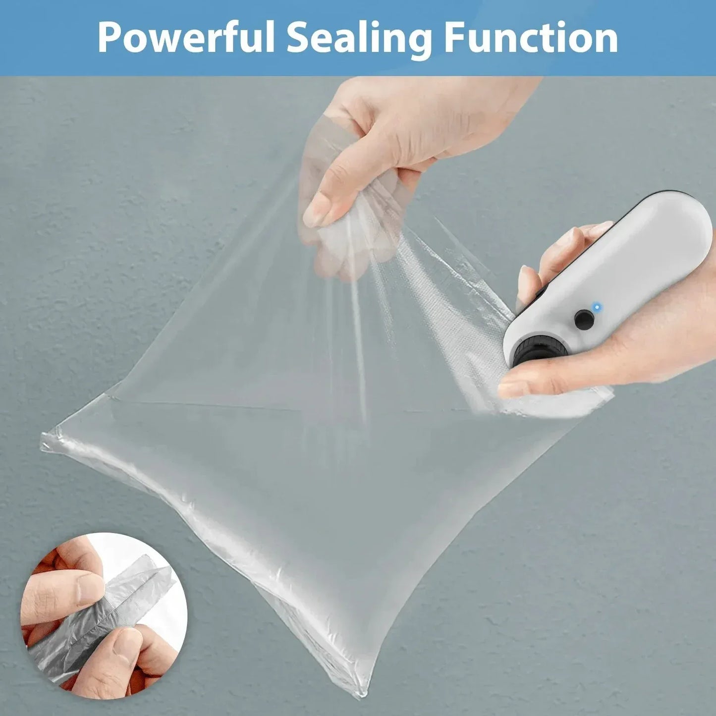 Rechargable  USB 2 In 1 Bag Mini Heat Sealer Storage Bag Plastic Package Snack Sealer Clip Bag Handheld Heat Sealer Bag 2026