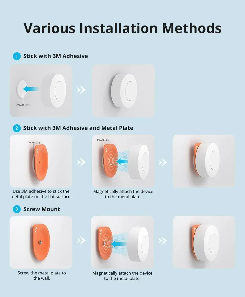 SONOFF SNZB-01P SNZB 01P Sonoff Wireless Switch Zigbee Scene Switch Two Way Control Act As Doorbell Emergency Button Via Google