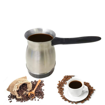 Electric Coffee Pot 1PC0.6L Stainless Steel Plug-in Household Office Milk Brewing Hand Brewing Coffee Pot