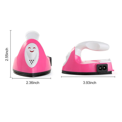 Garment Iron Mini Handheld Garment Iron Non-Stick Portable Electronic Iron for DIY Art and Craft with US Plug Mini Garment Iron