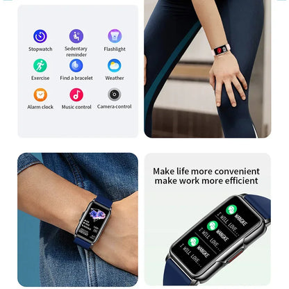 LIGE Women Smart Band Men Watch 1.47 inch Full Touch Heart Rate Sport Fitness Smartwatch New Outdoor Smart Bracelet Ladies 2025