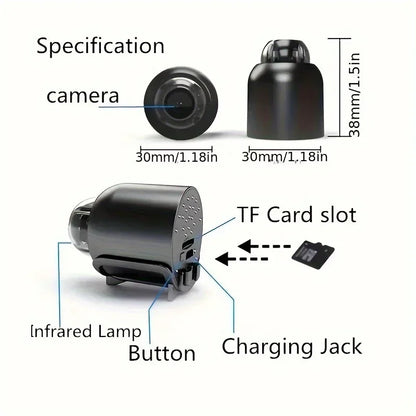 Wireless WiFi 1080P HD Mini Camera HD Night Vision Camera X5 Remote Monitor IP Cam Kids Pet Safety Monitoring
