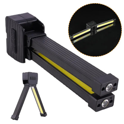 Gym Lamp For Posing Portable Magnet LED Flashligh 7th Gear Dimming Folding Worklight Waterproof Led Flashlight With Magnet Hook