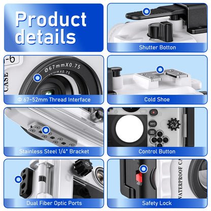 Seafrogs Scuba Diving Camera Case Cover For Olympus TG 7 TG 5 TG 6 Underwater Photography Equipment Waterproof Camera Housing 60