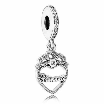The New 925 Sterling Silver Charm Mother's Day Queen Crown Gift Box Fits Women Jewelry With Original Bracelet Accessories