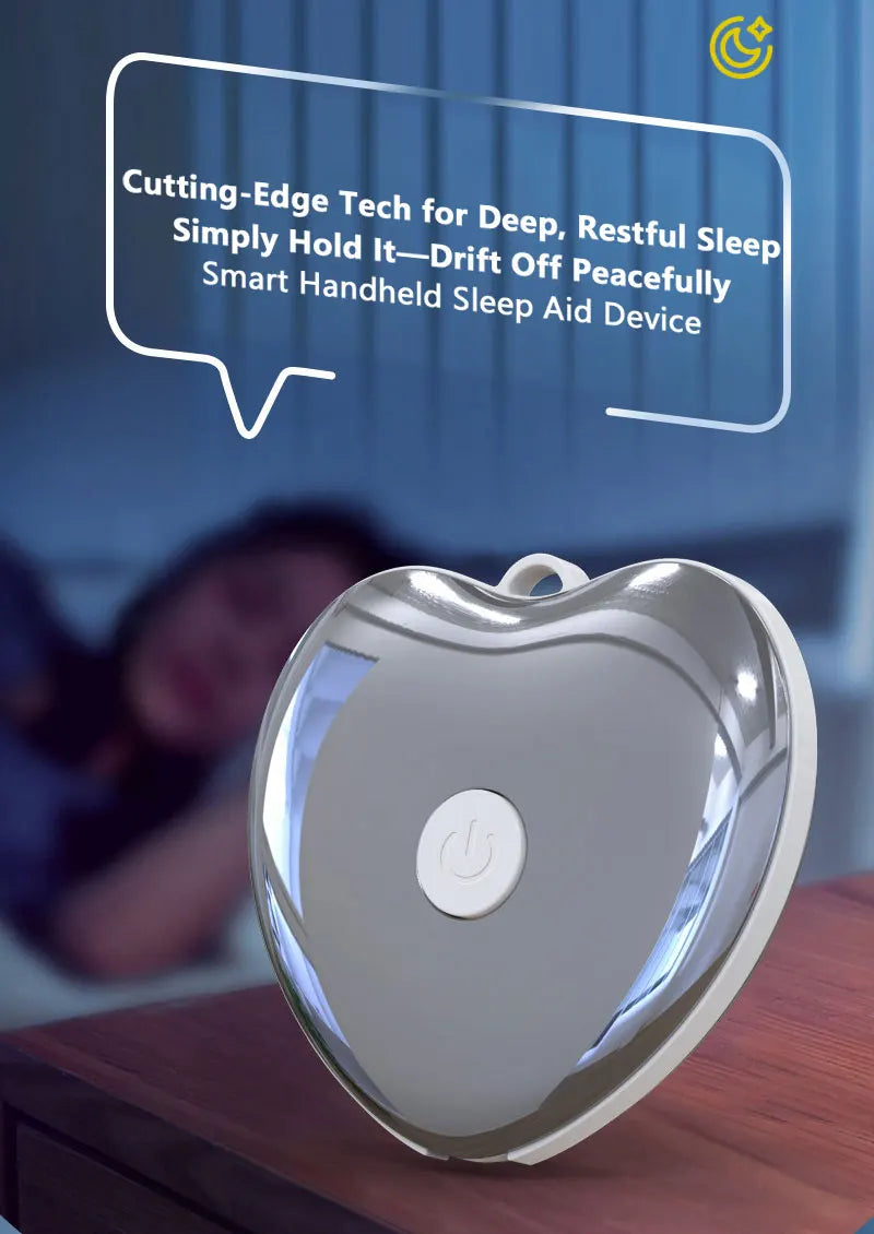 Lenovo Mini Smart Sleep Speaker Quickly Fall Asleep with This Handheld Microcurrent Low-Frequency Pulse Deep Sleep Aid Silver