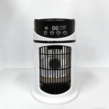 Portable intelligent communication air conditioning small USB charging fan mini water-cooled summer air cooling fan