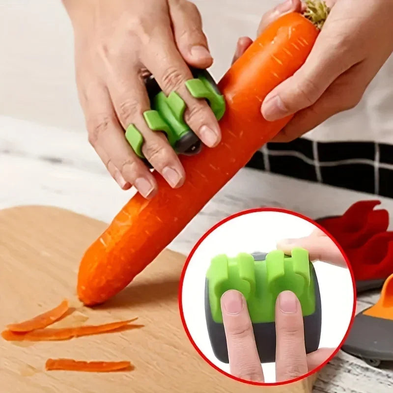 1 Easy and Convenient Black Green Peeler, Sharp Blade, Non Slip Grip, Suitable for Kitchen and Camping