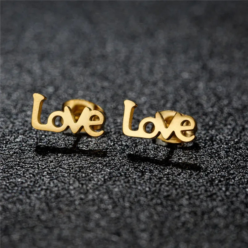 Fashion Small Heartbeat Stud Earrings Medical ECG with Heart Earings for Women Everyday Jewelry Girls Valentine's Day Gift
