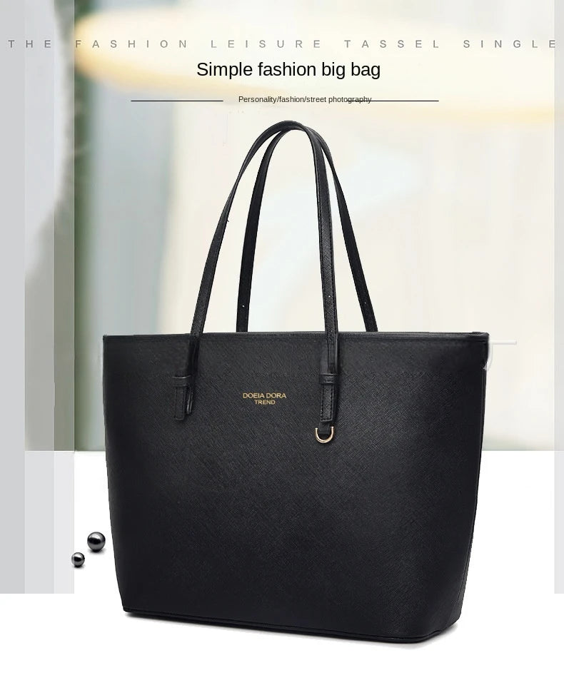 Women Large Capacity Bucket Tote Bag Shoulder Handbag Mommy Bag Work Travel Casual Purse