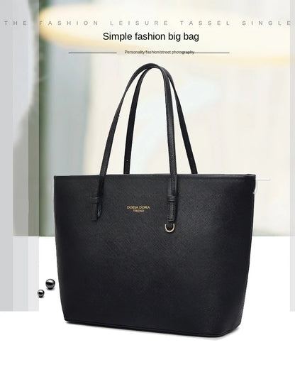 Women Large Capacity Bucket Tote Bag Shoulder Handbag Mommy Bag Work Travel Casual Purse