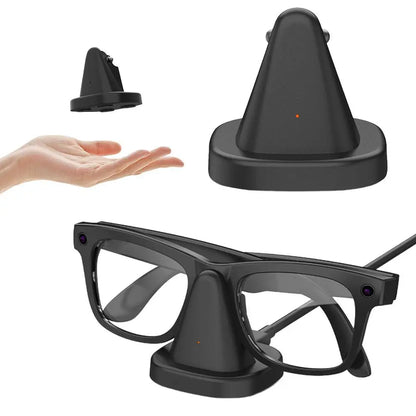 Smart AI Glasses Base Charging Dock For Ray Ban Meta Fast Charging Mini Non-slip Portable Charging Dock Smart Accessories