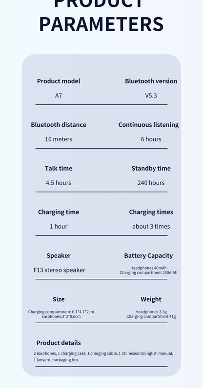 TWS BT 5.2 ENC Handsfree True Wireless In Ear Earbuds Stereo Mini Headphones Earphones Headsets Pro Pods