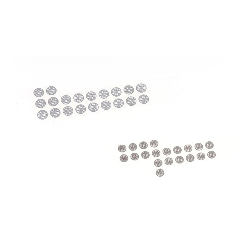 20PCS 4.0-5.0mm In-EarSpeaker Dust Filter Mesh–Replacement Steel Mesh with Glue for Earbud Driver Protection,OEM-Grade RepairKit