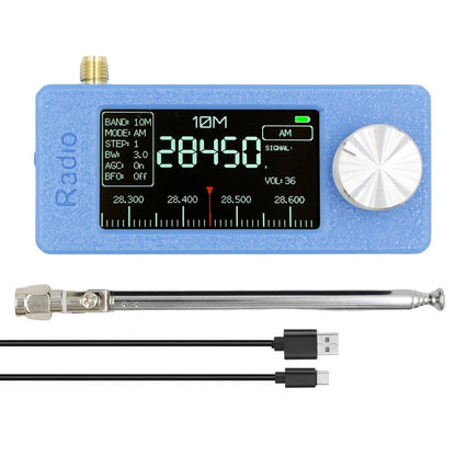 SI4732 0.5-108mhz Portable Radio 1.9inch IPS Screen Pocket Mini Radio LSB USB AM FM FM/AM Radio HF SW MW VHF Radio