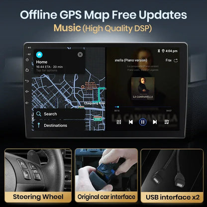 Junsun Wireless CarPlay Android Auto Car Radio For Citroen C5 2008 2009 2010-2017 RDS 4G WiFi GPS 2din BT Car accessories