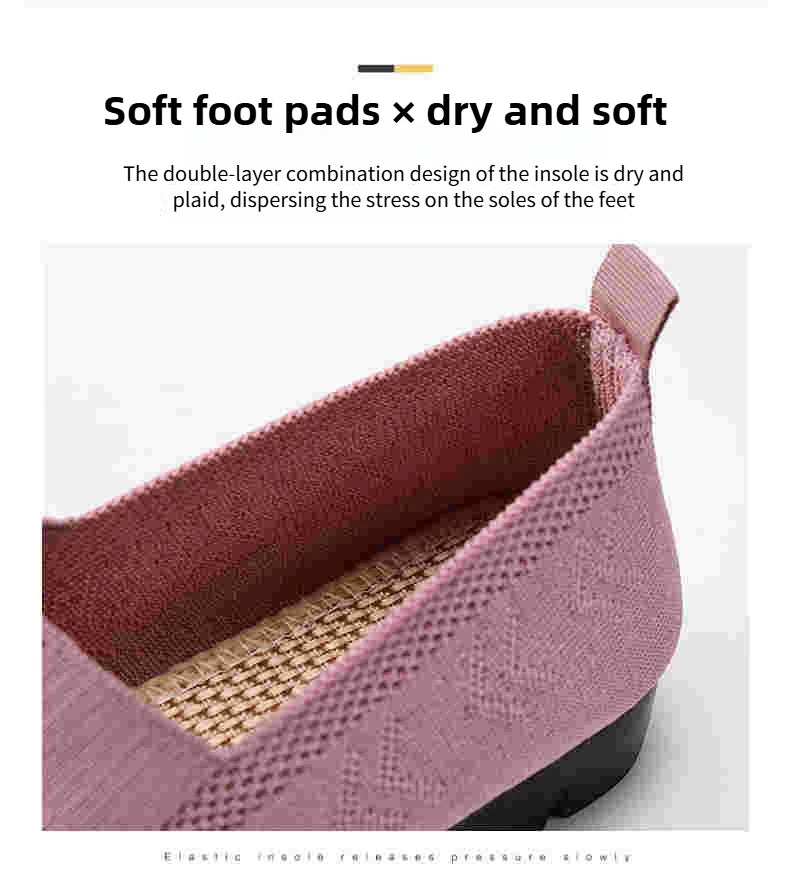 Women's Summer Shoes Breathable Flat with A Casual Women's Sneakers Comfortable Soft Sole Large Size 36-43 Cheap Shoes Clearance