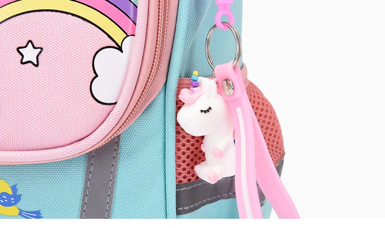 Waterproof Children Primary School Bags Cute Unicorn Rainbow Backpacks Kids Cartoon Animal Dinasour Shcoolbags for Kindergarten