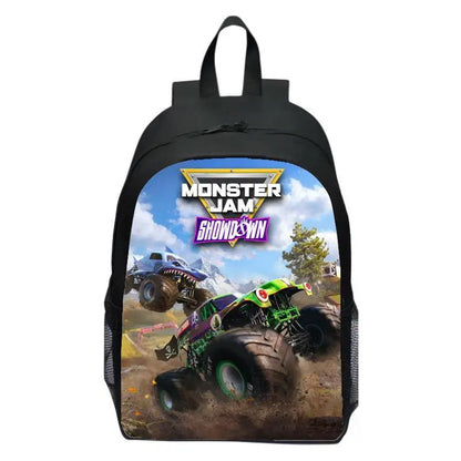 Monster Jam Truck Children's Backpack Primary School Backpack Kindergarten Backpack Male and Female Students