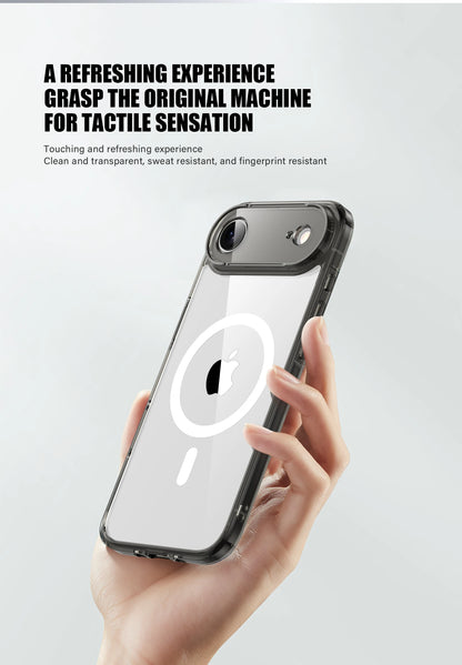 KEYSION Shockproof Transparent Case for MagSafe for iPhone 17 Air HD Clear TPU+PC Magnetic Wireless Charging Phone Back Cover