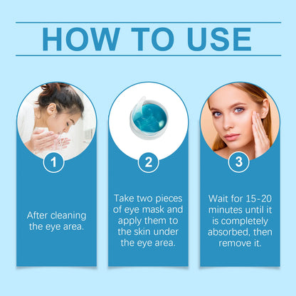 Retinol Eye Mask Patches Firming Eye Bags Anti Dark Circles Soothing Fine Lines Anti-Aging Under Eye Hydrating Eye Care 60PCS
